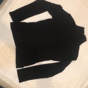 Valentino thin black under long sleeve fleece